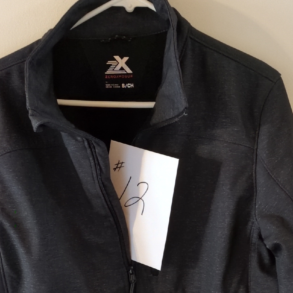 #12 ZeroXposur Unisex Charcoal Full-Zip Jacket - Picture 3 of 7